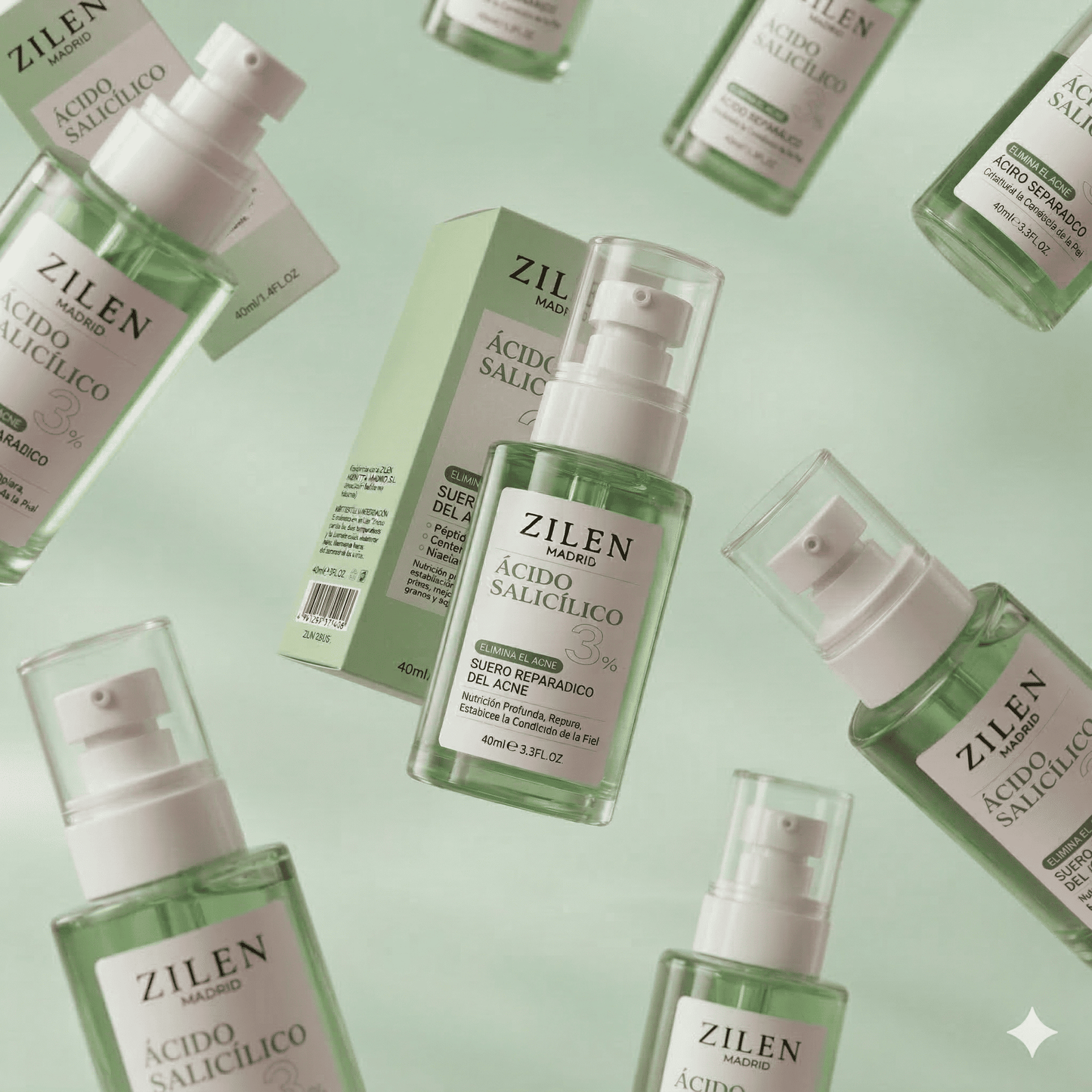 Serum Reparador Acné Zilen (40ml).