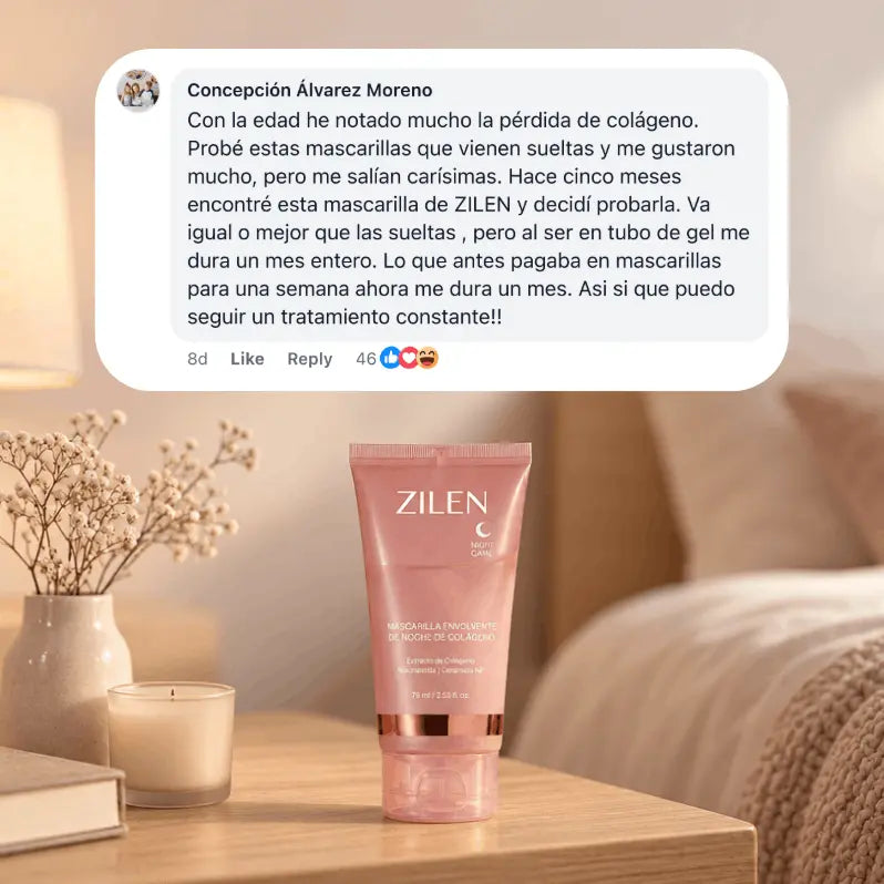 Mascarilla Envolvente Nocturna de Colágeno Zilen