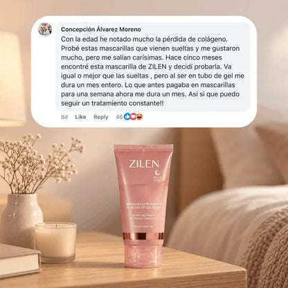 Mascarilla Envolvente Nocturna de Colágeno Zilen