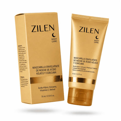 Mascarilla Nocturna Iluminadora de Cúrcuma y Ácido Kójico Zilen