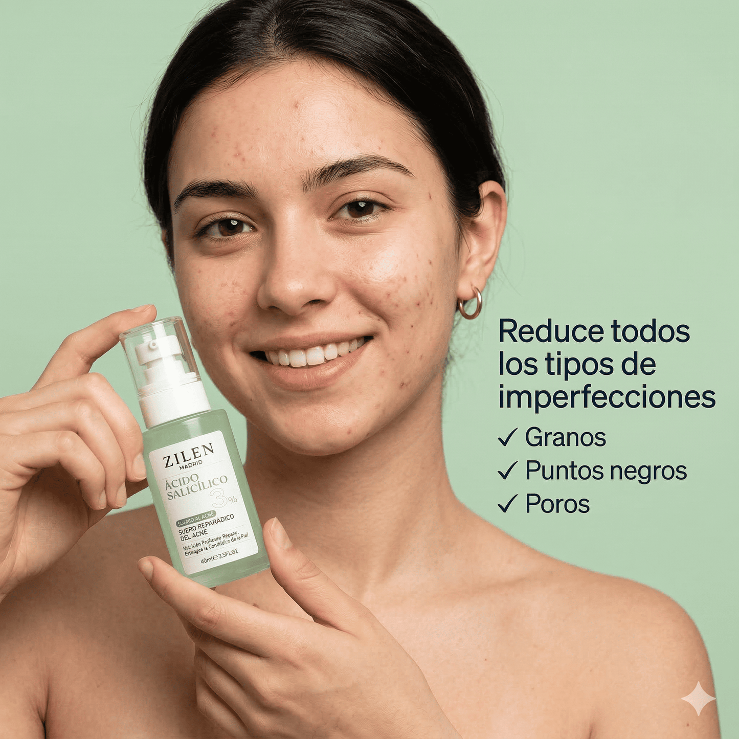 Serum Reparador Acné Zilen (40ml).