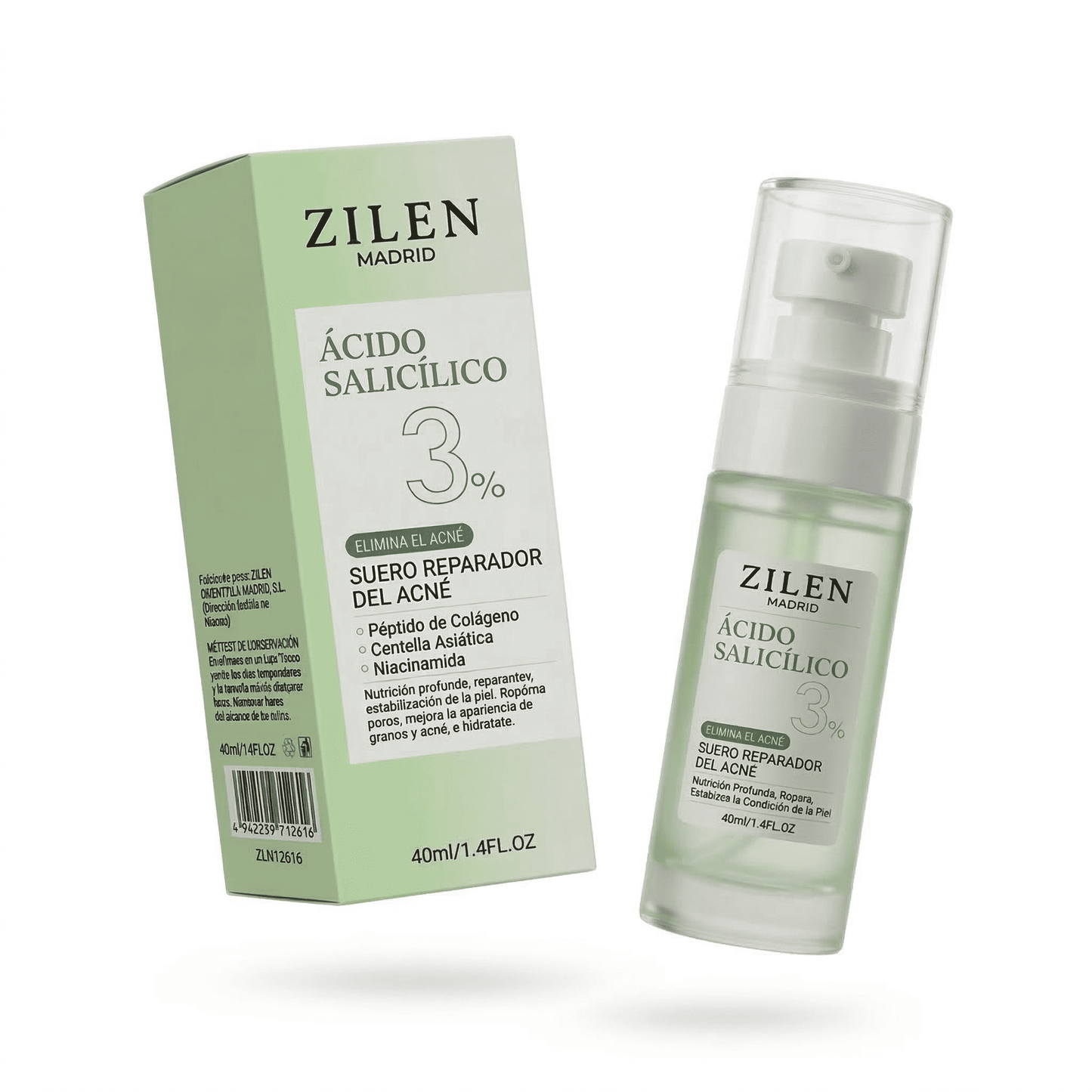 Serum Reparador Acné Zilen (40ml).