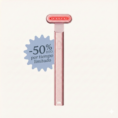 Varita Skincare Zilenwave - Renovación Facial Radiante 4 en 1 con Terapia de Luz Roja