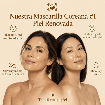 Mascarilla Nocturna Iluminadora de Cúrcuma y Ácido Kójico Zilen